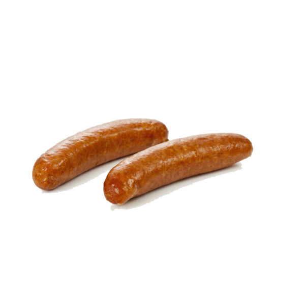 Ground pork sausage on white background, close up